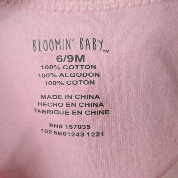 Baby Girl 2pc Lemon Print Onesie Bodysuit Playwear Fruit 6-9M Pink Yellow Bundle - Picture 7 of 8